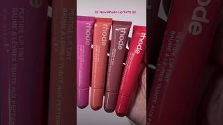 Rhode lip tints 🌷💗 makeup skincare [upl. by Elleynad664]