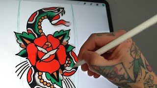 Procreate Tutorial For Beginners pt 1  Getting started [upl. by Nehtanhoj]