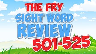 Fry Sight Word Review  501525  Jack Hartmann [upl. by Reyotal]