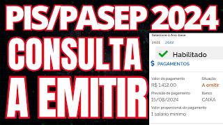 A EMITIR PISPASEP 2022 PARA SAQUE NO CALENDÁRIO 2024  LIBERADO OS PAGAMENTOS DO ANO SALARIAL 2022 [upl. by Annoda]