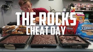 THE ROCKS CHEAT DAY CHALLENGE  19000 CALORIES [upl. by Eittod]