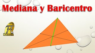 Qué es una mediana  Qué es el baricentro  Líneas notables del triángulo  Centros del triángulo [upl. by Monk]