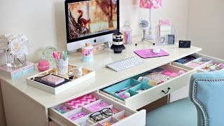 Desk Organization Ideas  How To Organize Your Desk [upl. by Kirenoj]