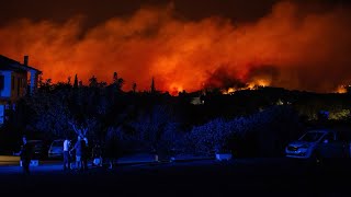 Grèce  les conséquences des incendies sont déjà visibles les Français sur place sinquiètent [upl. by Ellehc405]