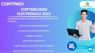 CONTPAQi® Contabilidad Electrónica 2023  contpaqi martescontpaqi [upl. by Ettenahc858]