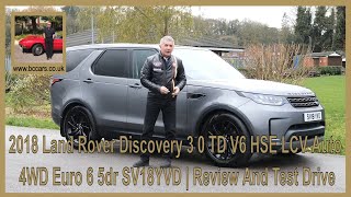 2018 Land Rover Discovery 3 0 TD V6 HSE LCV Auto 4WD Euro 6 5dr SV18YVD  Review And Test Drive [upl. by Towrey710]