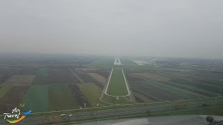 Approach landing amp taxi at Zagreb ZAG  cockpit ✈ [upl. by Trini402]