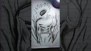 GOJOgoku drwing 😱🤯shortsshortsfeedviralshortsviralstushar arttotal gaming shadow arts [upl. by Codding528]