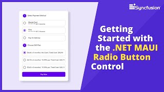 Getting Started with the NET MAUI Radio Button Control [upl. by Deloria]