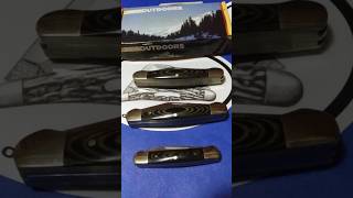 NRAOutdoors 2 Stockmans and 1 mini Canoe pocket knives [upl. by Nylodnarb663]