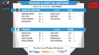 Victorian Premier Cricket  Kookaburra Mens Seconds  Round 13  Prahran v Kingston Hawthorn [upl. by Flanigan441]