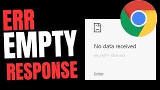 Como Corrigir o Erro ERR EMPTY RESPONSE No Windows 10 [upl. by Calvo]