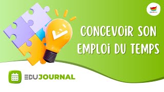 Concevoir son emploi du temps avec Edujournal [upl. by Itirp]