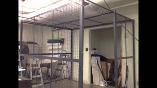 Wire Security Cage Installation by Storage amp Handling Equipment [upl. by Egidio]