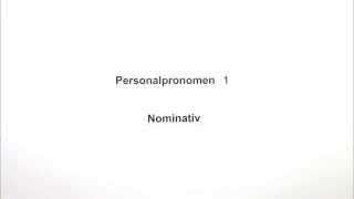 Die Personalpronomen in der Grundform Nominativ  Deutsch  Grammatik [upl. by Ennirak]