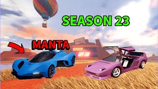 New MANTA and WEDGE CAR is here The 80s Season 23 Roblox Jailbreak [upl. by Anikal]