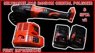 Milwaukee 15mm Cordless Polisher 21mm Cordless Polisher SPTA V2 FIRST IMPRESSIONS 268420 268520 [upl. by Smoht]