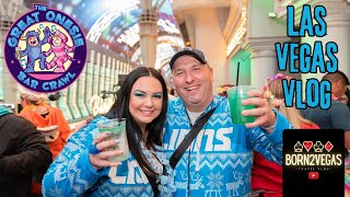 GREAT ONESIE BAR CRAWL  Vegas Travel Vlog Day 2  Drinksgiving on Fremont  Nov 2023 [upl. by Aelaza722]