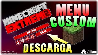 ✅¿Como CREAR el MENU PERSONALIZADO de MINECRAFT EXTREMO 2 [upl. by Canale660]