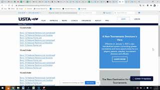 How to use new USTA tournament amp ranking features [upl. by Llemej379]