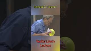 Understanding Bernoullis Theorem Walter Lewin Lecture shorts physics [upl. by Cheyne]