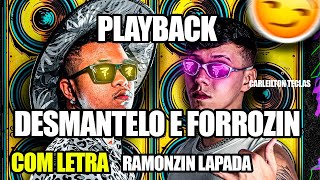 PLAYBACK DESMANTELO E FORROZIN  RAMONZIN LAPADA DJ REDSON KARAOKÊ DESMANTELO E FORROZIN [upl. by Enaira182]