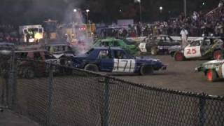 Norfolk County Fair 2009 Demolition Derby Heat One 33 [upl. by Nerland83]