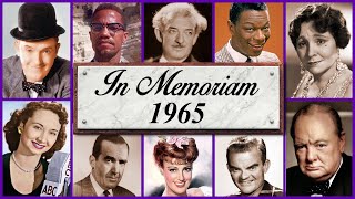 In Memoriam 1965 Famous Faces We Lost in 1965 [upl. by Dmitri963]