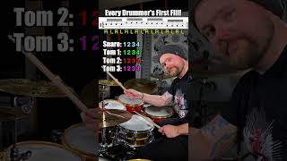 The first fill every drummer learns Easy beginner drum lesson [upl. by Anaerda]