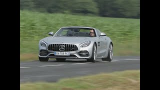 Essai MercedesAMG GT C Roadster 2017 [upl. by Hgielek779]