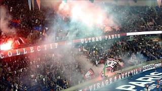 PSG vs SaintEtienne  ambiance et premiers fumigènes de la saison 140918 [upl. by Fishback]