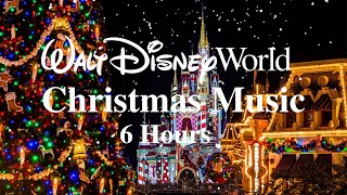 Christmas on Main Street at Magic Kingdom  Disney World Music amp Ambience 6 Hours [upl. by Wycoff]