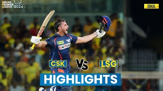 CSK vs LSG Highlights Marcus Stoinis Hits 124 As LSG Beat CSK By 6 Wickets  IPL 2024 Highlights [upl. by Archangel502]