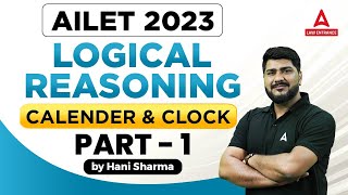 AILET 2023 Logical Reasoning  Calendar and Clock Reasoning  Part  1  Hani Sharma Sir [upl. by Agretha]