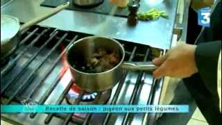 Recette quotPigeonneaux farcis au foie grasquot Recette du Vendredi 31 mai 2013 [upl. by Kenleigh615]