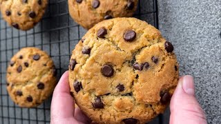 Chocolate Chip COOKIES 🍪 NYC style Recipe  Bake at home [upl. by Htezil]