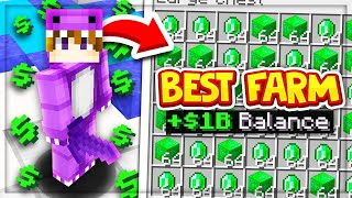 INSANE NEW MONEY FARM makes BILLIONS on BEST SKYBLOCK SERVER  New Minecraft SKYBLOCK SERVER [upl. by Ainoval790]