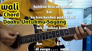 Chord Mudah  Wali  Doaku Untukmu Sayang By Darmawan Gitar  Tutorial Pemula [upl. by Celle]