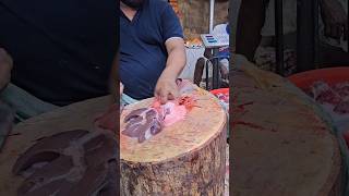 Best Goat Liver amp Lung Smooth Cutting Skill In BD Meat Shop [upl. by Jennica797]