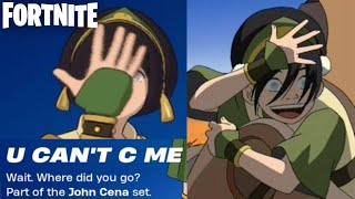 Toph Beifong COMBOS Fortnite x Avatar Elements Battle Royale [upl. by Sirred]