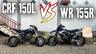 PILIH MANA SUPERMOTO CRF 150L VS SUPERMOTO WR 155R [upl. by Reteid343]