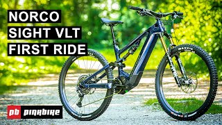 2022 Norco Sight VLT More Power Baby  First Look amp Ride [upl. by Ecirad]