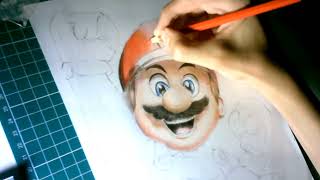 Desenhando Super Mario Drawing Super Mario [upl. by Ael]