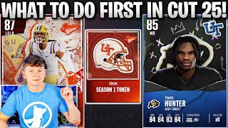 WHAT TO DO FIRST IN CFB 25 ULTIMATE TEAM FREE COINS PLAYERS AND PACKS [upl. by Roselin]