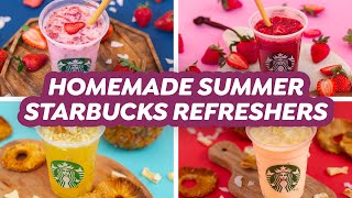 4 Homemade Summer Starbucks Refreshers [upl. by Parfitt]