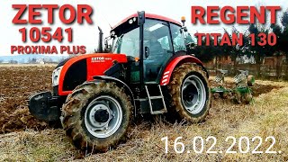 ZETOR 10541 Proxima Plus  Oeanje 2022  ZETOR I Regent Titan 130  Plowing 2022 [upl. by Fanning]