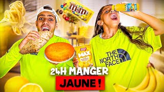 ON MANGE QUE LA NOURRITURE JAUNE PENDANT 24H 🔥  Cest trop BON [upl. by Mert]