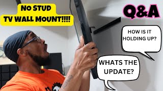 Studless Drywall TV Mount 1YEAR REVIEW QampA [upl. by Aitan]