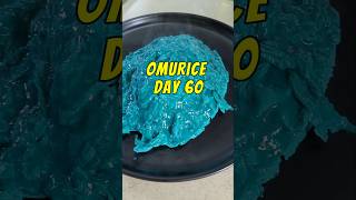 🔵BLUE or CYAN Omurice day 60 cooking omurice blue food viralvideo shorts [upl. by Suraved798]