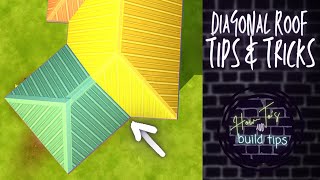 Placing Diagonal Roof Pieces in The Sims 4  Sims 4 Roofing Tutorial [upl. by Sethi335]